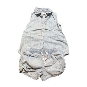 Cat & Jack Sleeveless Denim Set
